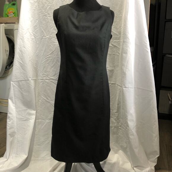 Gap Factory Store Wool blend black sheath sleeveless classic dress size 6 - Picture 1 of 7